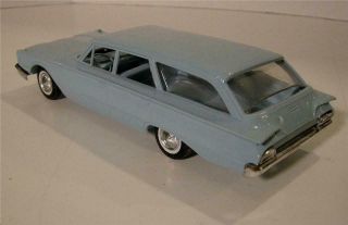 Dealer Promo Model Car - 1960 Ford Country Sedan Station Wagon - Sky Mist Blue 2