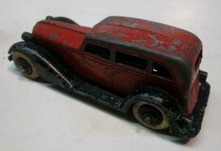 Vintage 1930 ' s Tootsie Toy Red Graham Sedan From Taxi Set VG 2