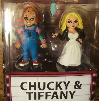 Neca Toony Terrors Chucky & Tiffany Bride Of Chucky Horror Action Figure 2 - Pack