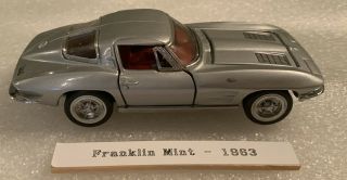 Franklin 1963 Corvette Split Window Coupe.  Die - Cast 1:43