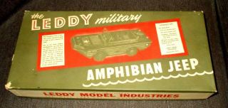 Vintage 1940`s Leddy Model Industries Military Amphibian Jeep Kit