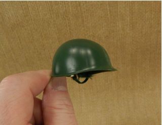 Vintage 1964 Hasbro Gi Joe 7507 Combat Army Green Helmet With Lugs And Strap C5