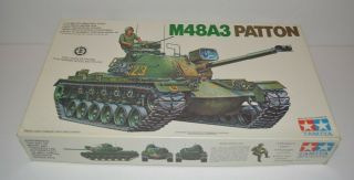 Vintage Tamiya M48a3 Patton 1/35 Tank Model Kit - Most Parts Factory