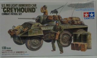 Tamiya 1/35 Us M8 Light Armored Greyhound Combat Patrol Tam25196