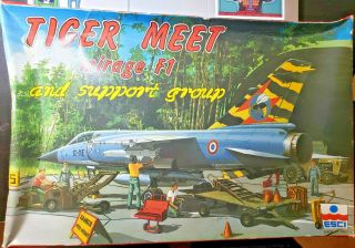 Tiger Meet Mirage F1 And Support Group 1/48 Esci 4080 C) 1986 Jet Aircraft Model
