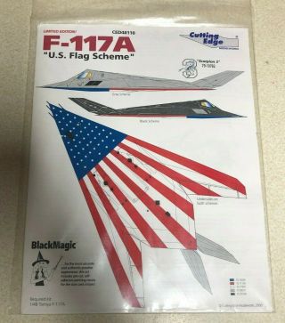 Cutting Edge 1/48 F - 117a " Us Flag Scheme "