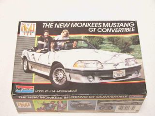 1/24 Monogram The Monkees Ford Mustang Gt 5.  0 Convertible Plastic Model Kit
