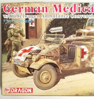 DRAGON GERMAN MEDICAL TEAM W/KUBELWAGEN AMBULANCE CONVERSION KIT 6137 3