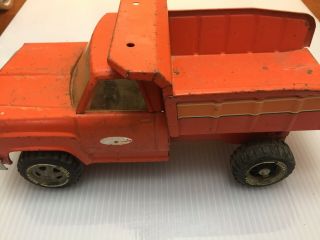 Vintage Tonka Orange Dump Truck - 1970 ' s - 13.  25 Inches Long 2