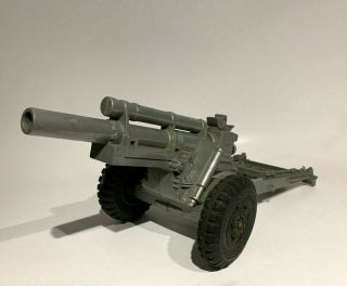 Vintage 1960s Marx Lumar Plastic Toy Military Cannon Howitzer - Non 2
