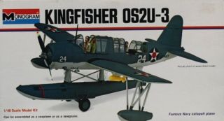 Monogram 1:48 Os2u - 3 Kingfisher Navy Catapult Plane Plastic Model Kit 6834u