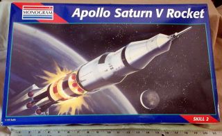 Monogram 1:144 Scale Apollo Saturn V Kit Pre - Owned By Nasa Affiliated Architect.