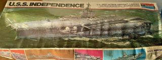 1978 Monogram U.  S.  S Independence U.  S.  Navy Attack Aircraft Carrier Complete 1/600