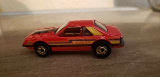 Hot Wheels - 1979 Hot Ones - Ford Turbo Mustang Cobra - Red - Gold Wheels M/nmint