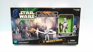 Star Wars Potf Cantina At Mos Eisley Sandtrooper And Patrol Droid 3 - D Diorama