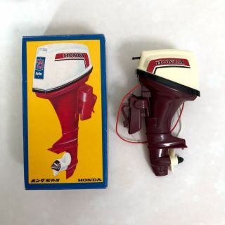 Gakken Honda 75 Twin Toy Outboard Motor Rare Made In Japan For Display Vintage
