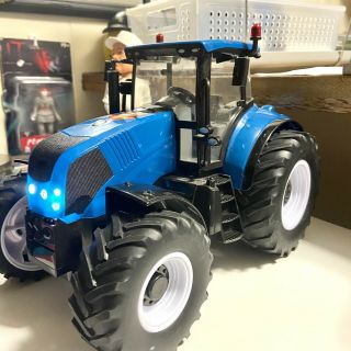 Adventure Force Large Blue Farm Tractor Lights & Sounds -