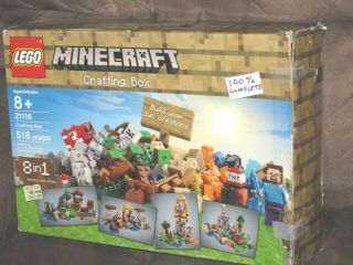 Lego 21116 Minecraft: Crafting Box - Complete With Box (& 2 Booklets)