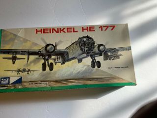 Vintage Mpc Heinkel He 177 Plastic Model 1/72 Scale Boxed
