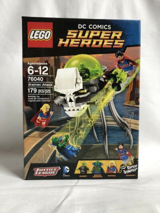 Lego Heroes Dc Comics Justice League Brainiac Attack 76040 179pcs