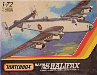 1/72 Matchbox Pk604: Handley Page Halifax Without Kit Decals