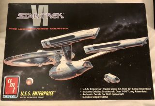 Amt Ertl Star Trek Vi The Undiscovered Country Uss Enterprise Model Kit 8617