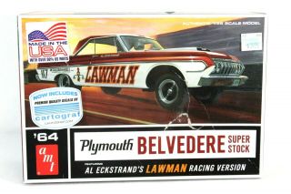 Amt 1964 Plymouth Belvedere Stock Lawman Version 1:25 Scale Model Kit 986