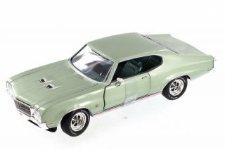 1970 Buick Gs 455 Hard Top,  Green - Auto World - 1/18 Scale Diecast Car