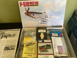 1/32 Scale P - 51d By Hasegawa Includes Detail Kits