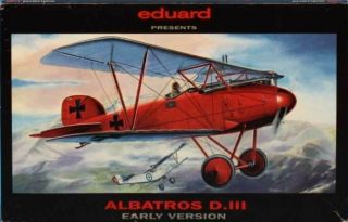 Eduard 1:48 Albatros D.  Iii Early Version Plastic Model Kit 8017u