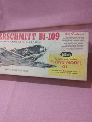 Guillows Messerschmitt BF - 109 Flying Balsa Model Kit /.  5057/30 2