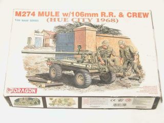 1/35 Dml Dragon M274 Mule W 106mm Rr & Crew Plastic Scale Model Kit Parts