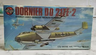 Vintage Airfix Dornier Do 217 E2 War Bomber German Model Plane Kit