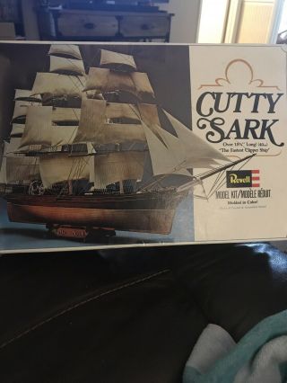 1979 Revell Cutty Sark Plastic Ship Model Kit 5401 Molded Color Parts
