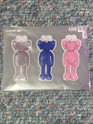 Kaws Magnet Bff Set Of 3 Ngv Exclusive 2019 Rare Limited