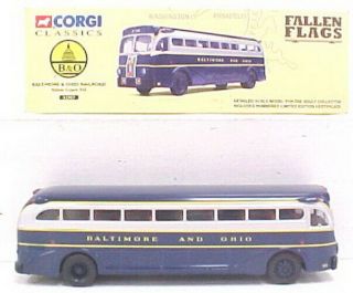 Corgi 53907 1:50 Baltimore & Ohio Yellow Coach Bus Ln/box