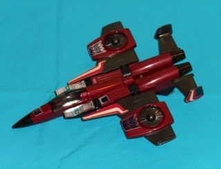 G1 Transformers Jet Thrust 2 Figure With R,  L Wing & Tail Fins Only