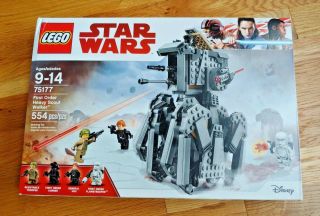 Lego Star Wars 75177 First Order Heavy Scout Walker - 554 Pc Set Box Damage