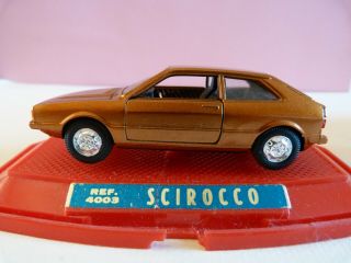 Voiture Miniature 1:43 Mira 4003 Volkswagen Scirocco.  Made In Spain Avec Boite.
