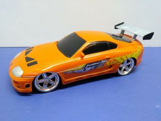 Jada Toys Fast And The Furious 1995 Toyota Supra R/c Car 97582 Orange -