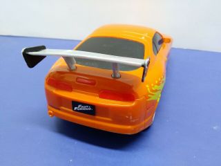 Jada Toys Fast And The Furious 1995 Toyota Supra R/C Car 97582 Orange - 3