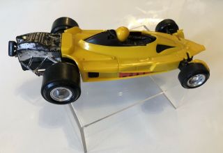 Marx Shot Racers Formula 1 Yellow Race Car 1970 