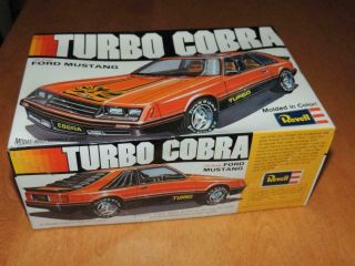 Revell Ford Mustang Turbo Cobra Model Kit 1/24 Unbuilt Contents Treed 7200