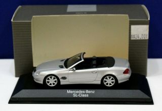 Minichamps B66961924 1:43 2002 Mercedes Sl Class Silver Mint/ Box Db