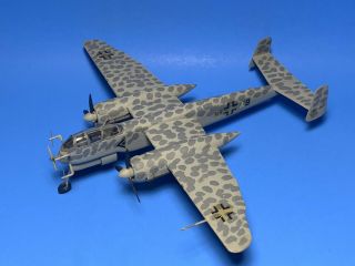 Vintage (pro?) Built 1/72 Heinkel He - 219 Uhu “eagle - Owl " Ww2 Night Fighter