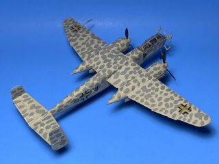 Vintage (Pro?) Built 1/72 Heinkel HE - 219 Uhu “Eagle - Owl 