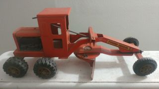 Vintage pressed steel Marx Power Grader road construction toy 2