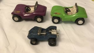 Vintage 70’s Tonka Mini Green Purple Dune Buggy And Sport Thin Car Toy