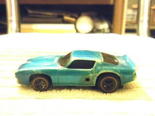 Vintage 1969 Mattel Inc.  Hot Wheels Sizzlers Blue Camaro