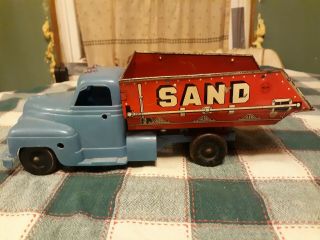 Vintage Marx Sand And Gravel Pressed Steel & Tin Dump Truck
